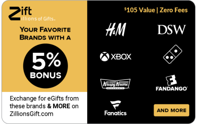 5% Bonus - Zift eGift Card