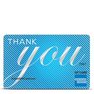 Visa gift card with the words "Thank You"