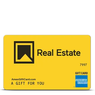 Gift card with real estate theme.