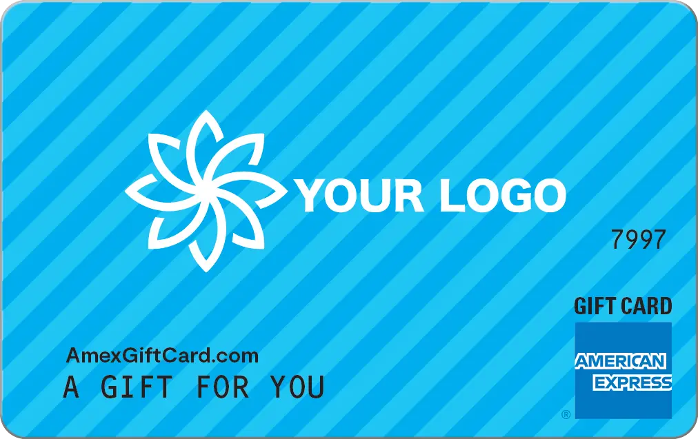 Custom Card Image 2 - Visa gift card with placeholder for a logo.