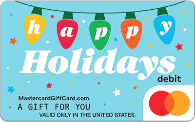 Mastercard Blue Holiday Lights Gift Card