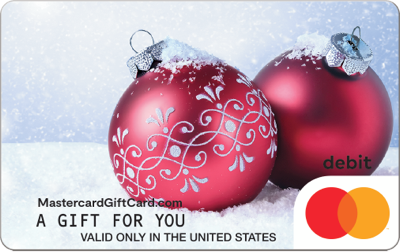 Mastercard Snowy Ornaments Gift Card