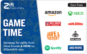 Zift - Game Time Gift Card